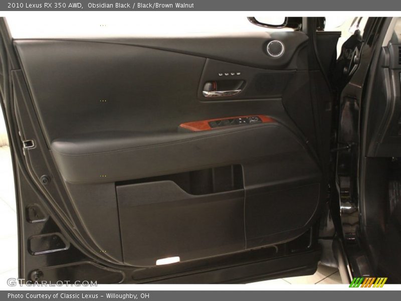 Obsidian Black / Black/Brown Walnut 2010 Lexus RX 350 AWD