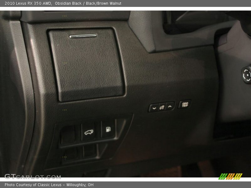 Obsidian Black / Black/Brown Walnut 2010 Lexus RX 350 AWD