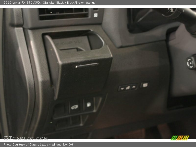 Obsidian Black / Black/Brown Walnut 2010 Lexus RX 350 AWD