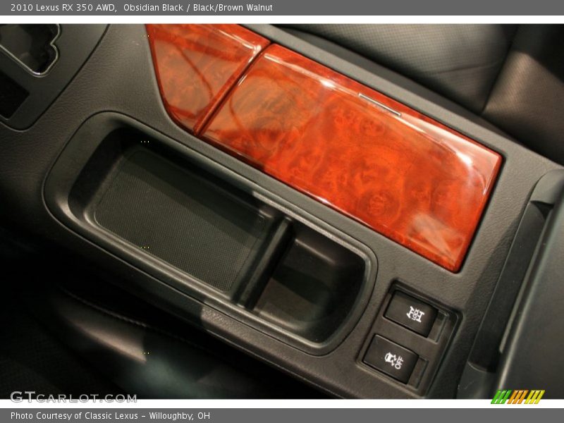 Obsidian Black / Black/Brown Walnut 2010 Lexus RX 350 AWD