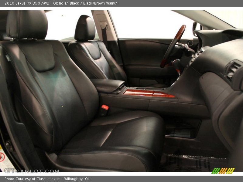 Obsidian Black / Black/Brown Walnut 2010 Lexus RX 350 AWD