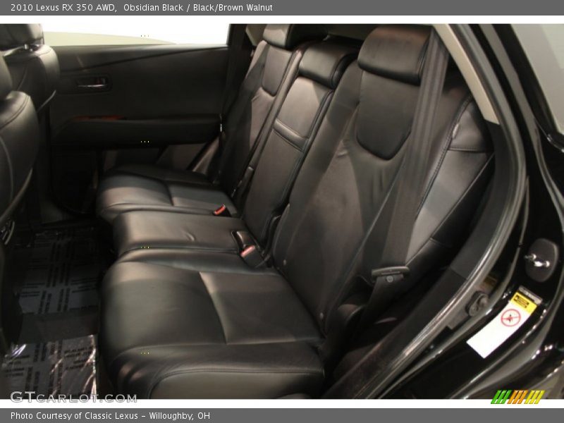 Obsidian Black / Black/Brown Walnut 2010 Lexus RX 350 AWD