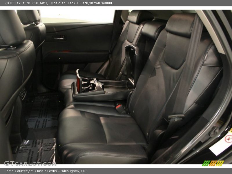 Obsidian Black / Black/Brown Walnut 2010 Lexus RX 350 AWD