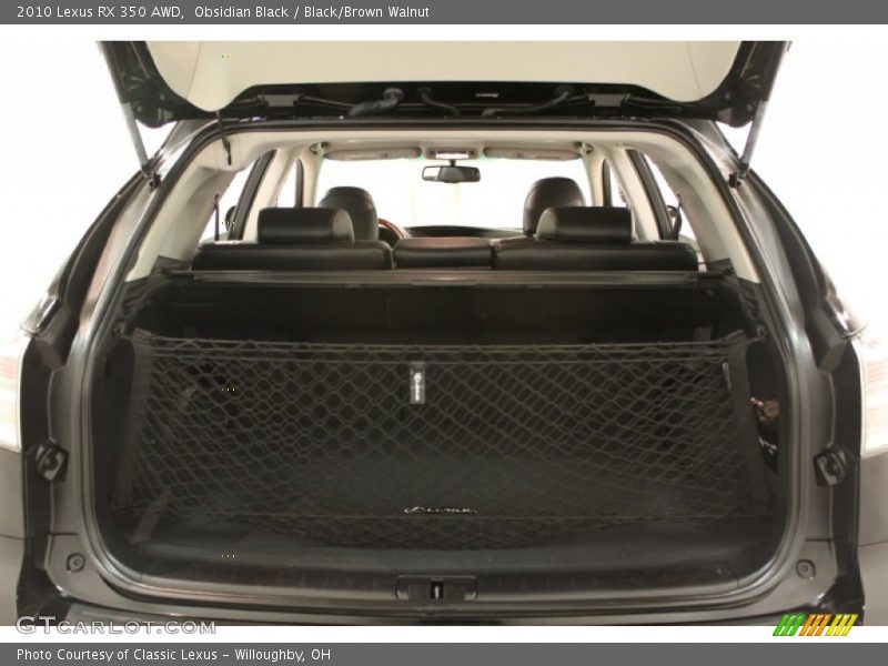 Obsidian Black / Black/Brown Walnut 2010 Lexus RX 350 AWD