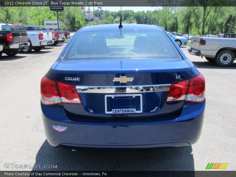 Blue Topaz Metallic / Jet Black 2012 Chevrolet Cruze LT