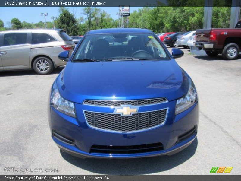 Blue Topaz Metallic / Jet Black 2012 Chevrolet Cruze LT