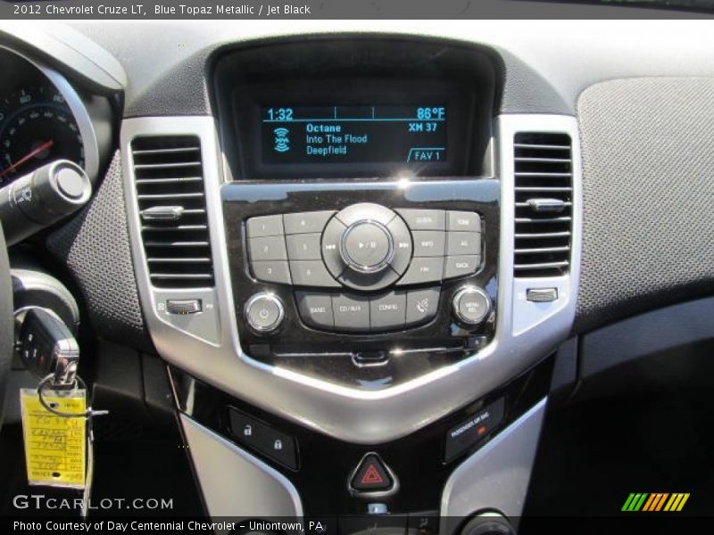 Blue Topaz Metallic / Jet Black 2012 Chevrolet Cruze LT