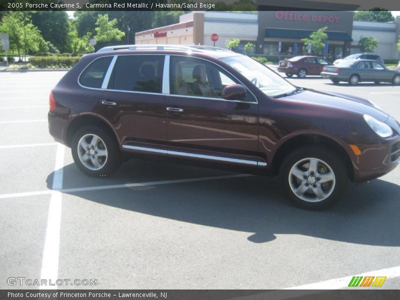Carmona Red Metallic / Havanna/Sand Beige 2005 Porsche Cayenne S