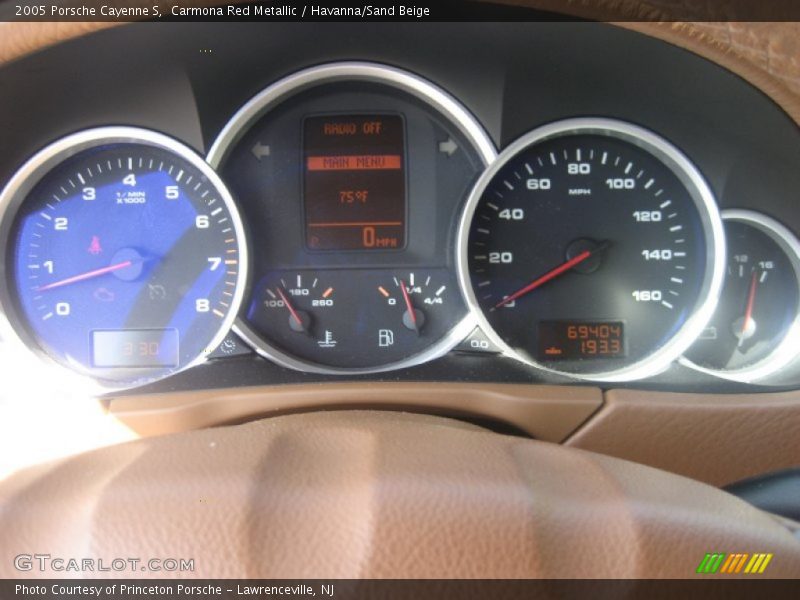 Carmona Red Metallic / Havanna/Sand Beige 2005 Porsche Cayenne S