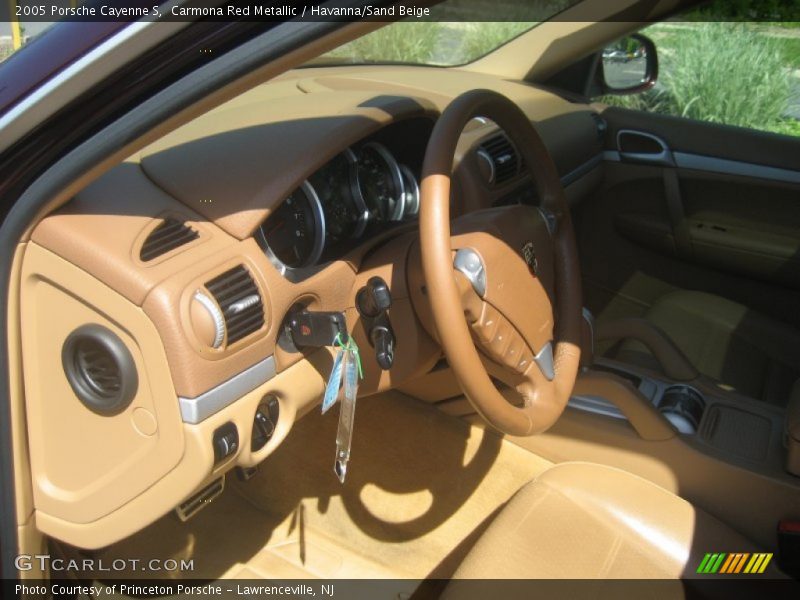 Carmona Red Metallic / Havanna/Sand Beige 2005 Porsche Cayenne S