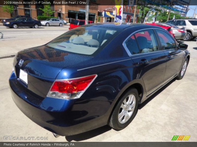 Royal Blue Pearl / Gray 2009 Honda Accord LX-P Sedan
