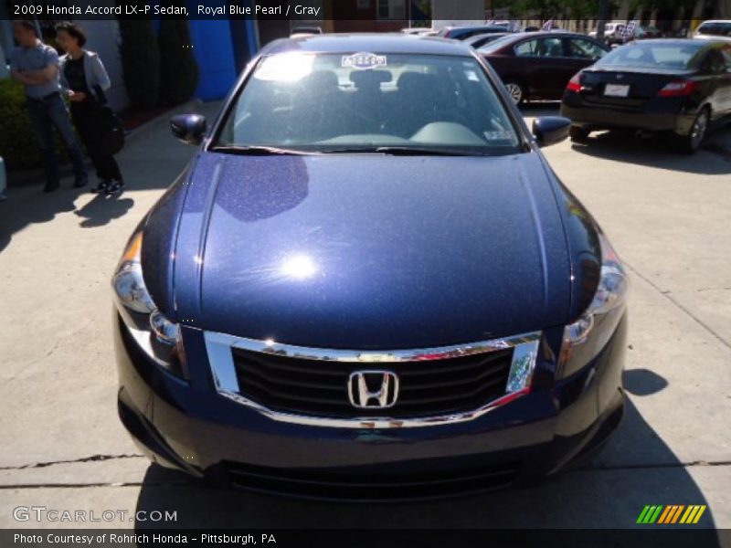 Royal Blue Pearl / Gray 2009 Honda Accord LX-P Sedan