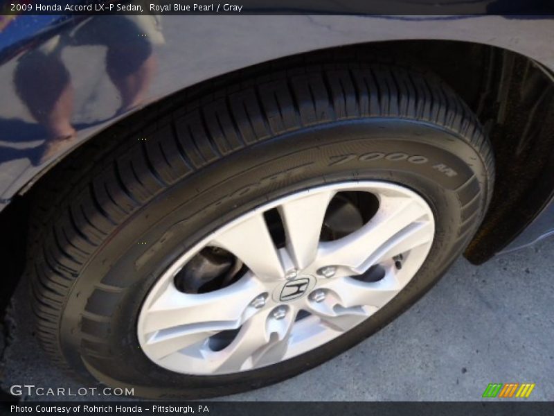 Royal Blue Pearl / Gray 2009 Honda Accord LX-P Sedan