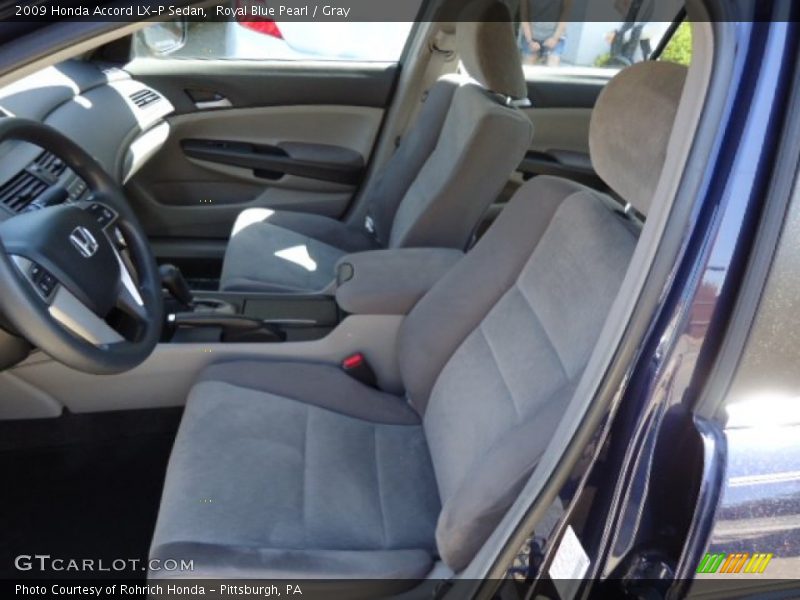 Royal Blue Pearl / Gray 2009 Honda Accord LX-P Sedan