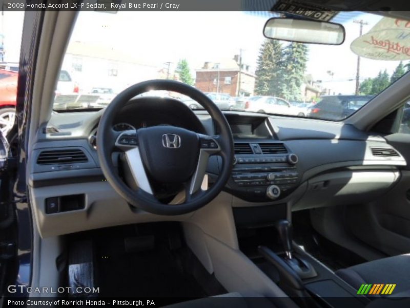 Royal Blue Pearl / Gray 2009 Honda Accord LX-P Sedan