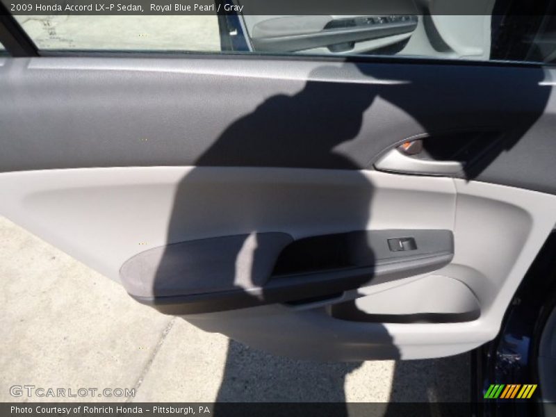 Royal Blue Pearl / Gray 2009 Honda Accord LX-P Sedan