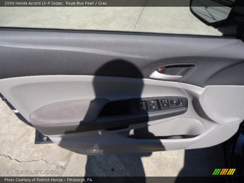 Royal Blue Pearl / Gray 2009 Honda Accord LX-P Sedan