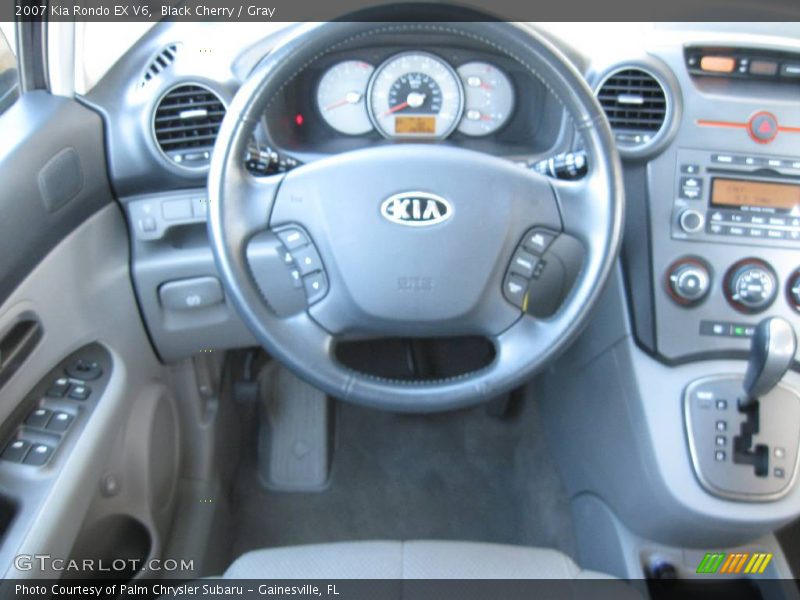 Black Cherry / Gray 2007 Kia Rondo EX V6
