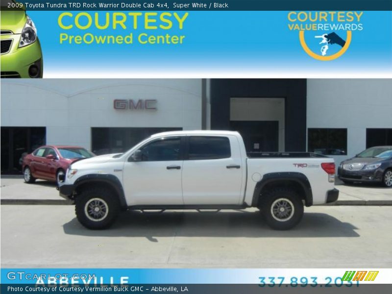 Super White / Black 2009 Toyota Tundra TRD Rock Warrior Double Cab 4x4