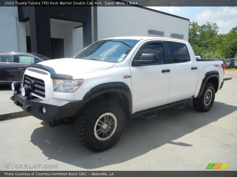 Super White / Black 2009 Toyota Tundra TRD Rock Warrior Double Cab 4x4