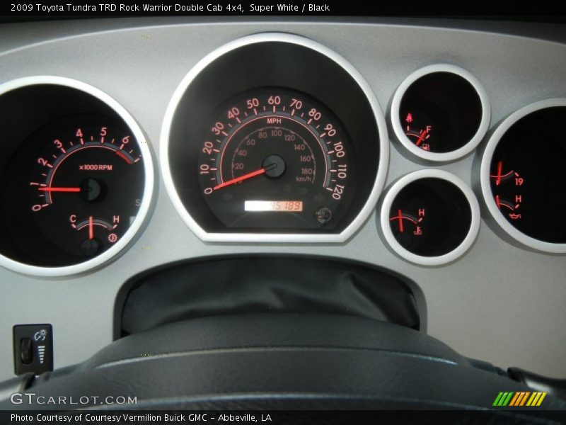 Super White / Black 2009 Toyota Tundra TRD Rock Warrior Double Cab 4x4