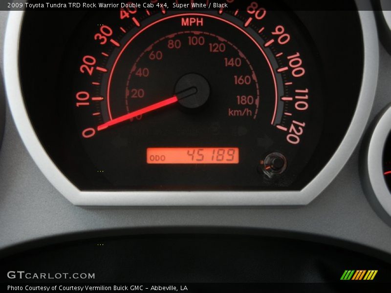 Super White / Black 2009 Toyota Tundra TRD Rock Warrior Double Cab 4x4