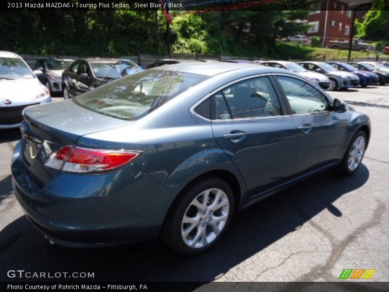 Steel Blue / Black 2013 Mazda MAZDA6 i Touring Plus Sedan