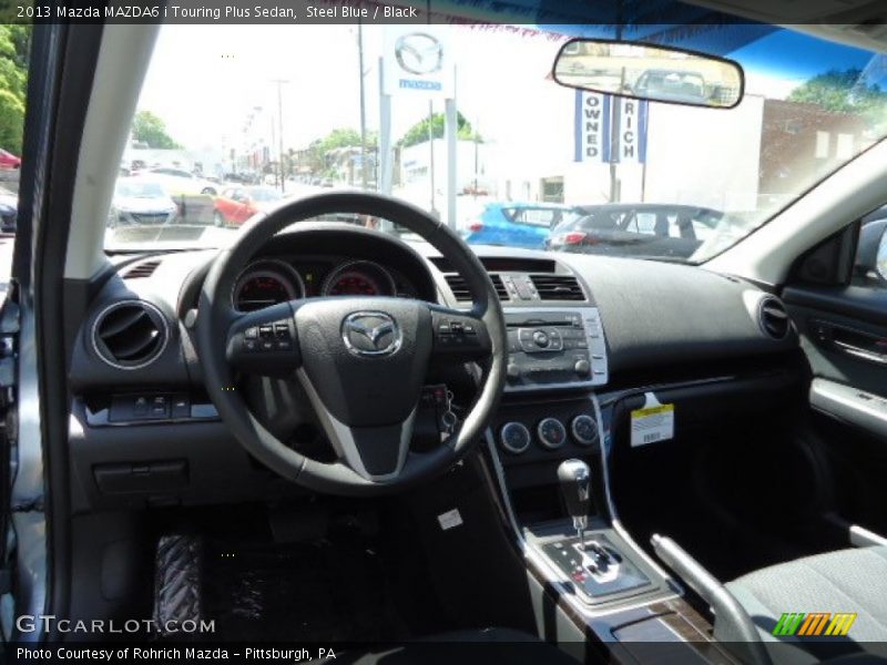 Steel Blue / Black 2013 Mazda MAZDA6 i Touring Plus Sedan
