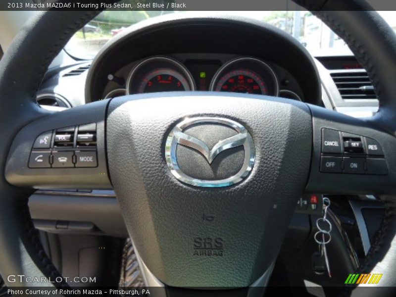 Steel Blue / Black 2013 Mazda MAZDA6 i Touring Plus Sedan