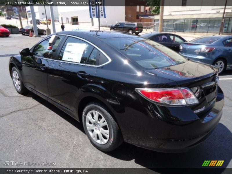 Ebony Black / Black 2013 Mazda MAZDA6 i Sport Sedan