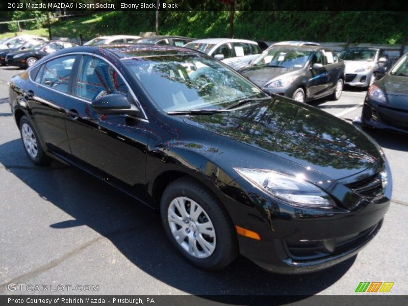 Ebony Black / Black 2013 Mazda MAZDA6 i Sport Sedan