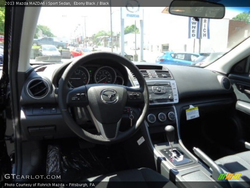 Ebony Black / Black 2013 Mazda MAZDA6 i Sport Sedan
