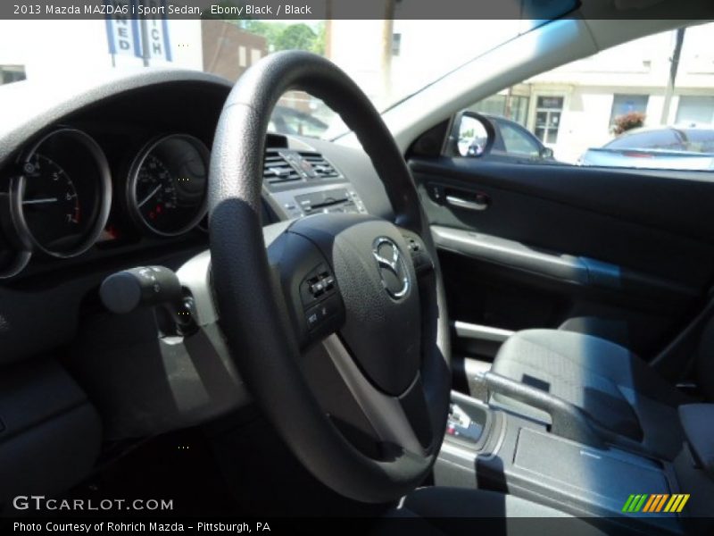 Ebony Black / Black 2013 Mazda MAZDA6 i Sport Sedan