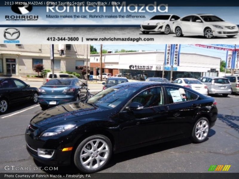 Ebony Black / Black 2013 Mazda MAZDA6 i Grand Touring Sedan
