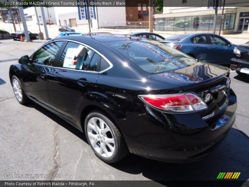 Ebony Black / Black 2013 Mazda MAZDA6 i Grand Touring Sedan