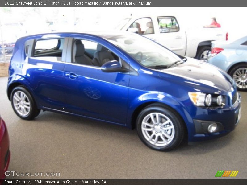 Blue Topaz Metallic / Dark Pewter/Dark Titanium 2012 Chevrolet Sonic LT Hatch
