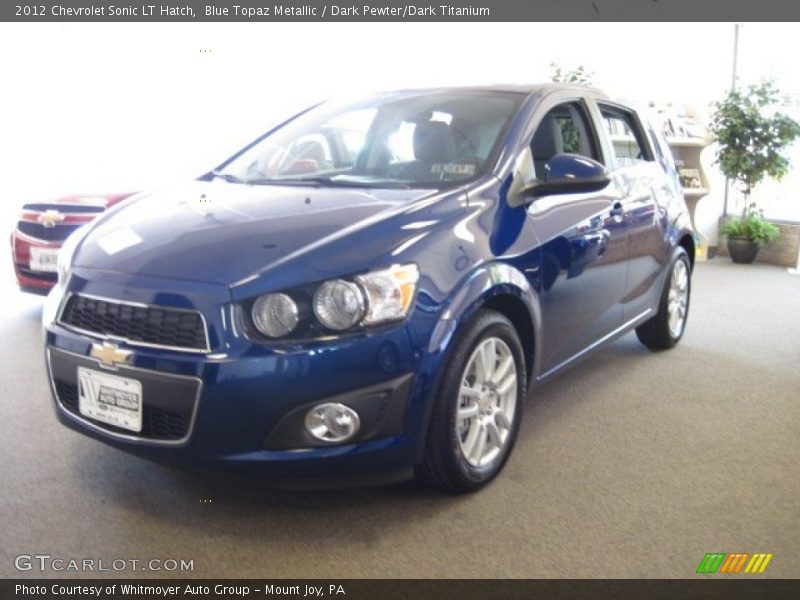 Blue Topaz Metallic / Dark Pewter/Dark Titanium 2012 Chevrolet Sonic LT Hatch