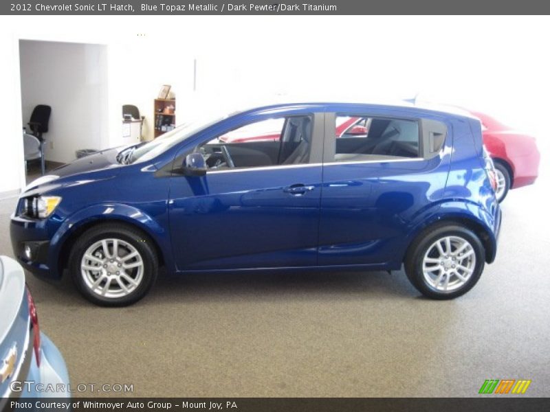 Blue Topaz Metallic / Dark Pewter/Dark Titanium 2012 Chevrolet Sonic LT Hatch