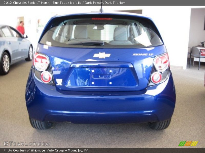 Blue Topaz Metallic / Dark Pewter/Dark Titanium 2012 Chevrolet Sonic LT Hatch