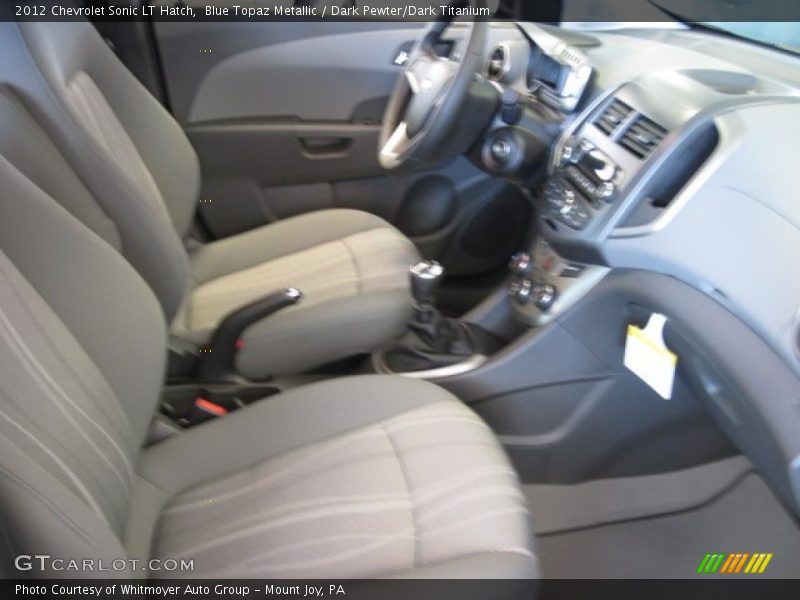 Blue Topaz Metallic / Dark Pewter/Dark Titanium 2012 Chevrolet Sonic LT Hatch