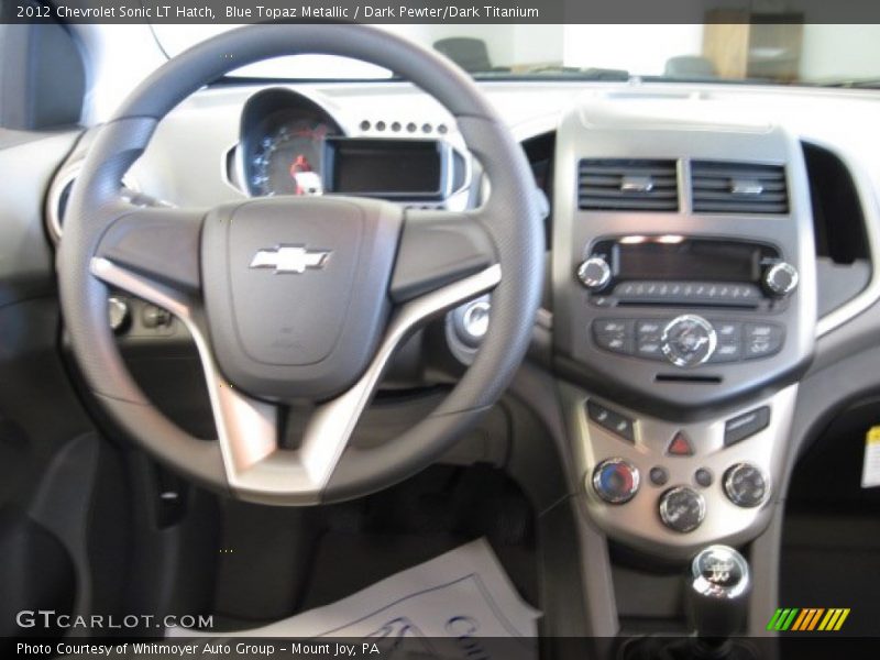 Blue Topaz Metallic / Dark Pewter/Dark Titanium 2012 Chevrolet Sonic LT Hatch