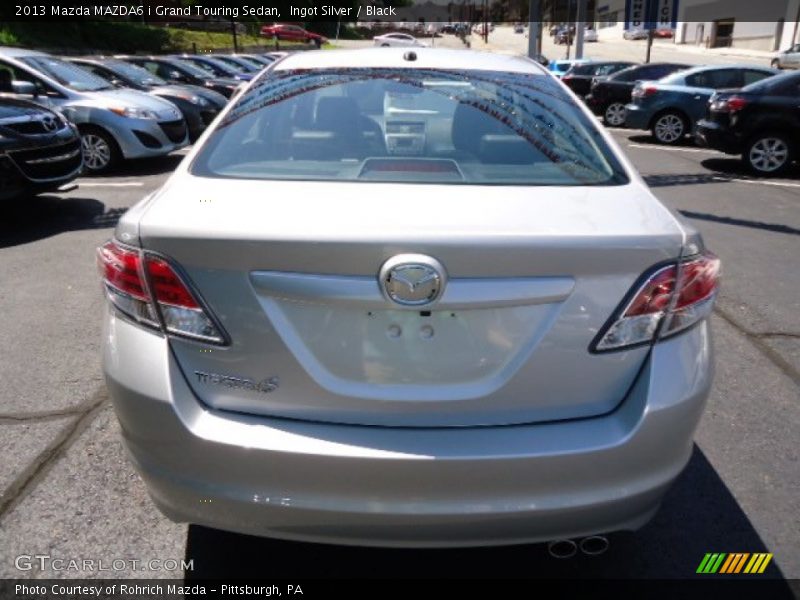 Ingot Silver / Black 2013 Mazda MAZDA6 i Grand Touring Sedan