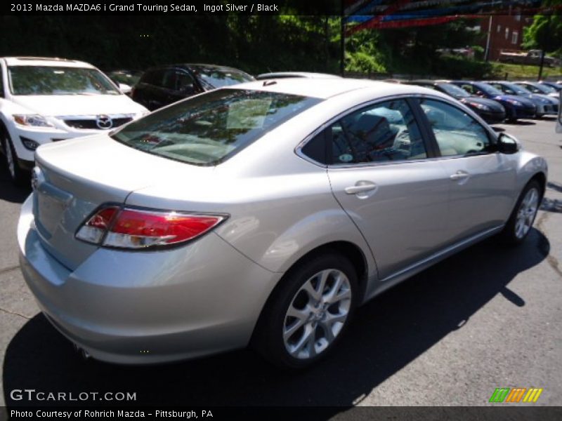 Ingot Silver / Black 2013 Mazda MAZDA6 i Grand Touring Sedan