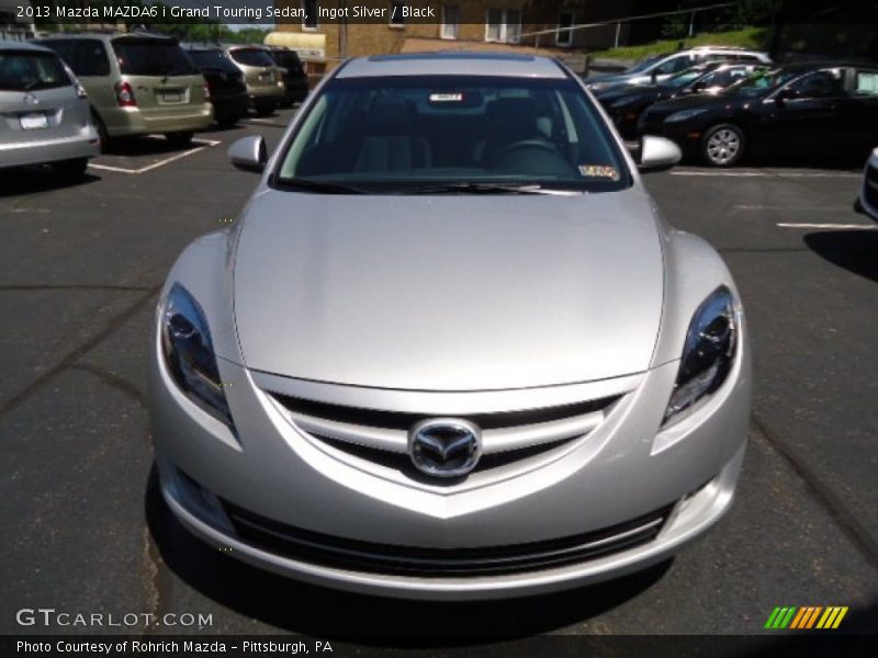 Ingot Silver / Black 2013 Mazda MAZDA6 i Grand Touring Sedan