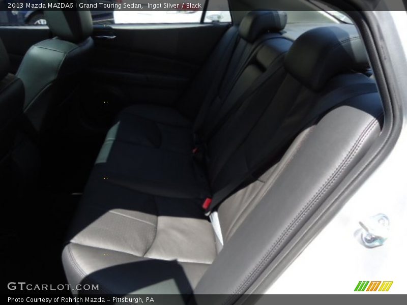 Ingot Silver / Black 2013 Mazda MAZDA6 i Grand Touring Sedan