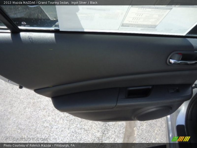 Ingot Silver / Black 2013 Mazda MAZDA6 i Grand Touring Sedan