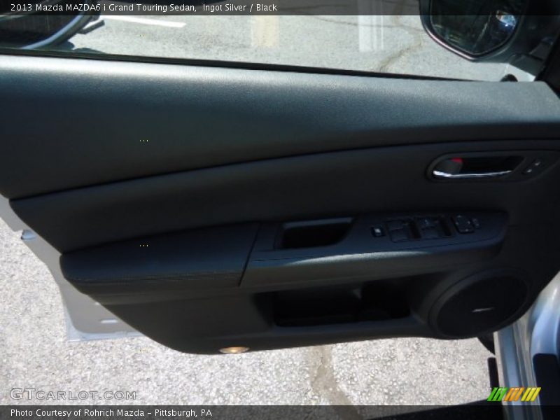 Ingot Silver / Black 2013 Mazda MAZDA6 i Grand Touring Sedan