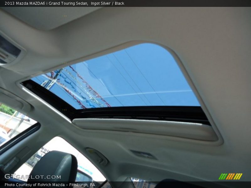 Ingot Silver / Black 2013 Mazda MAZDA6 i Grand Touring Sedan