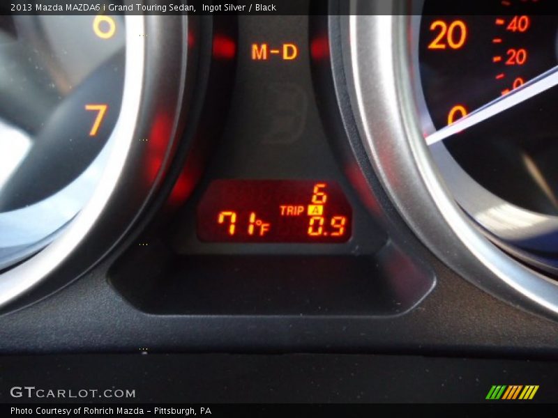 Ingot Silver / Black 2013 Mazda MAZDA6 i Grand Touring Sedan