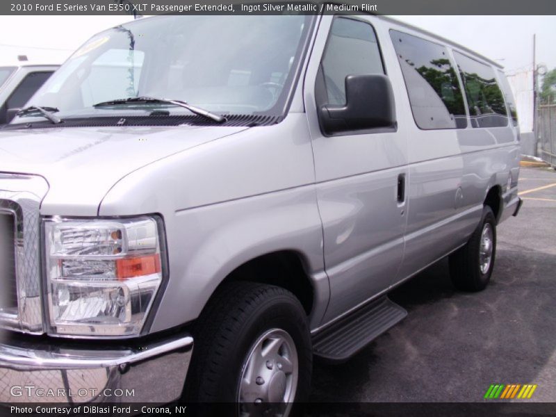 Ingot Silver Metallic / Medium Flint 2010 Ford E Series Van E350 XLT Passenger Extended